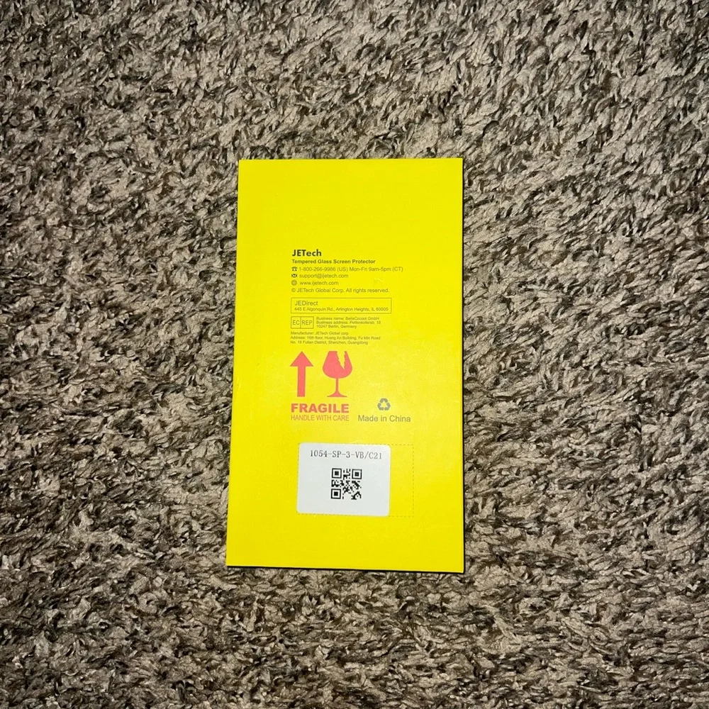JETech Yellow Tempered Glass Screen Protector for iPhone 11/XR